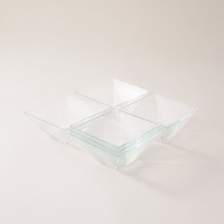 Borgonovo set for serving salads 7pcs 1*25 cm, 6*14cm transparent