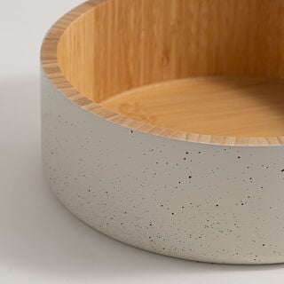 Alberto bamboo salad bowl, beige 25.4*25.4*8.5cm