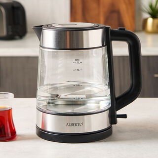 Alberto Glass Kettle 1.7LT ,1850 2200 W