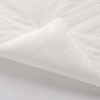 بوتيك بلانش طقم لحاف 5 قطع قطن مطرز أبيض كوين/فل 200*240 سم