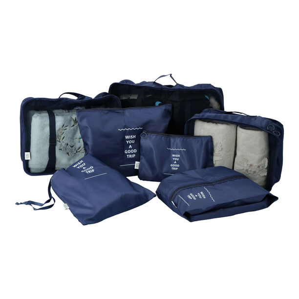 Travel Vision 7 Pieces Organizers Set Navy image number 1