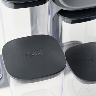 Joseph Joseph podium storage jar set 5 piece with stand
