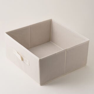 Homez Polyester Clothes Organizer Box, Beige 33*26*33Cm