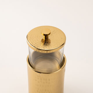 La Mesa gold metal container 11*11*12 cm