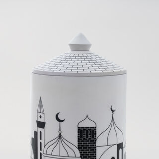 Homez Hilal Dome Decoration Item With Candle Wax, 10*10*18 cm