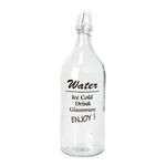 Glass Wide Bottle With Clip Lid image number 0