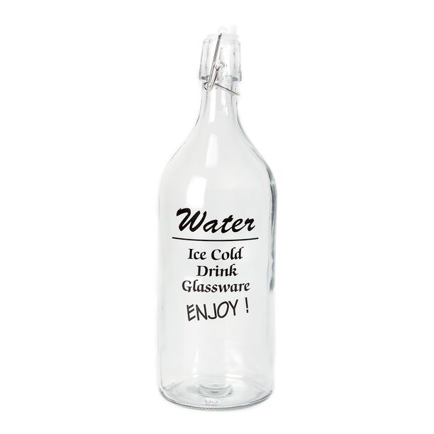 Glass Wide Bottle With Clip Lid image number 0