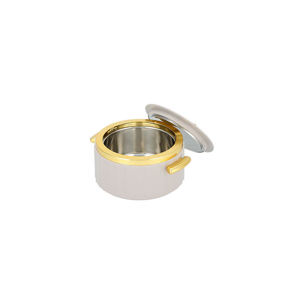 La Mesa matte lailac& gold plastic food warmer 1L image number 3
