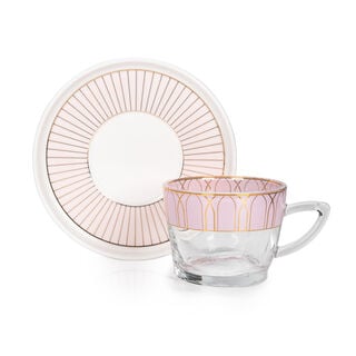 English Tea Cups Set 12Pc Blushed Pink