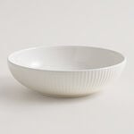 La Mesa porcelain 16pcs dinner set white ribbed image number 3