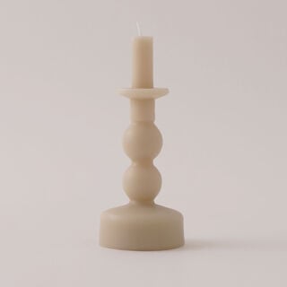 Homez Soya Wax Glow Candle, Beige 5.8*5.8*14Cm