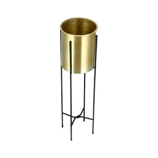 Planter Metal With Stand Small Pot Dia 19.7 Cm X Heiht With Stand 68.4 Cm
