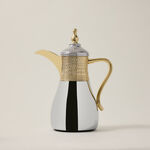 Dallaty jambiyah set of 2 gold & silver steel vacuum flask image number 4