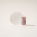 Dallaty tea set 12 pcs double wall glass white image number 0