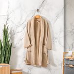 روب إستحمام قطن بيج من امبرا مقاس صغير/متوسط ​​ image number 6