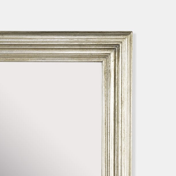 "Homez MDF Wooden Wall Mirror, Silver, 80*80cm image number 1