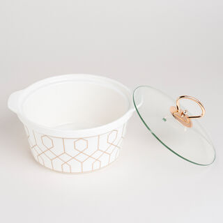 7 Pcs Round Food Warmer With Stand