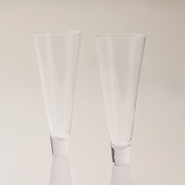 La Mesa frosted bottom 2 pcs glass 6*6*24.8 cm image number 1