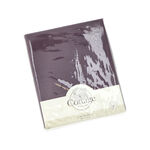 Fitted Sheet 200*200+35 Cm Dark Purple 100% Cotton image number 0