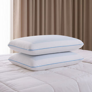 Cottage memory cool gel jacquard pillow 70*45*12cm, white