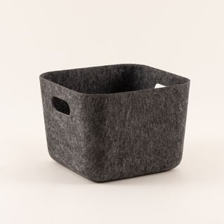 Homez Storage Basket, Dark Grey 25*25*18 Cm