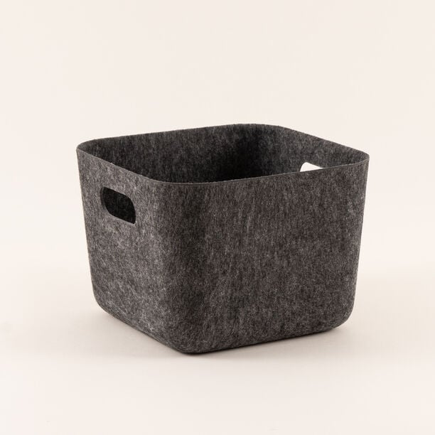 Homez Storage Basket, Dark Grey 25*25*18 Cm image number 1