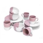 La Mesa 16 Pieces Dinner Set Serve 4 Compact Gif Light Pink image number 2