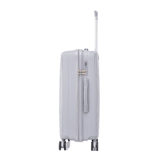 Travel vision durable PP 3 pcs luggage set, silver image number 3