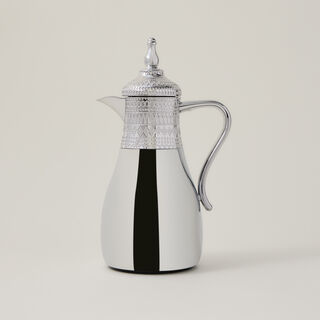 Dallaty jambiyah set of 2 silver steel vacuum flask