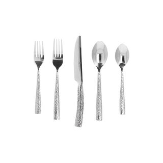 La Mesa silver stainless steel cutlery set 20 pc