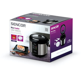 1.8L Sencor electric stainless steel silver rice cooker 700W