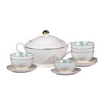 14 pieces Soup Tureen Serve 6 Person,Ornament image number 2
