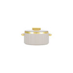 La Mesa matte lailac& gold plastic food warmer 1L image number 1