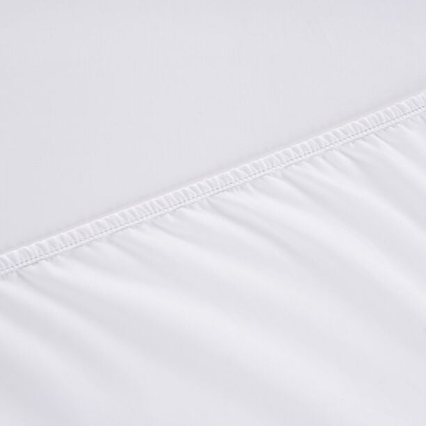 Boutique Blanche Fitted Sheet 100% Egyptian Cotton 400Tc Queen, White 160*200 Cm image number 1