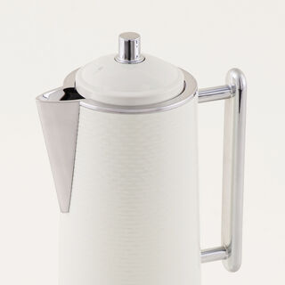 Dallaty 2Pieces Stainless Steel Thermos Set, White and Silver, 1L + 1L