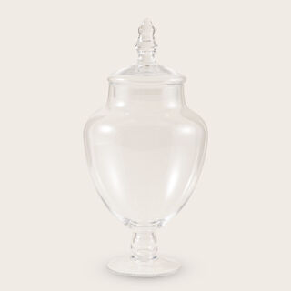 Alberto glass pear shape candy jar