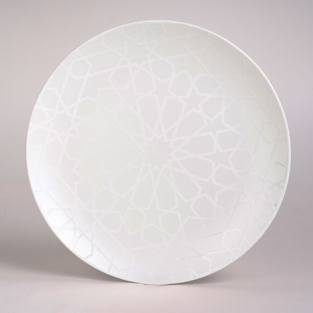 La Mesa white porcelain 18 pc dinner set image number 1