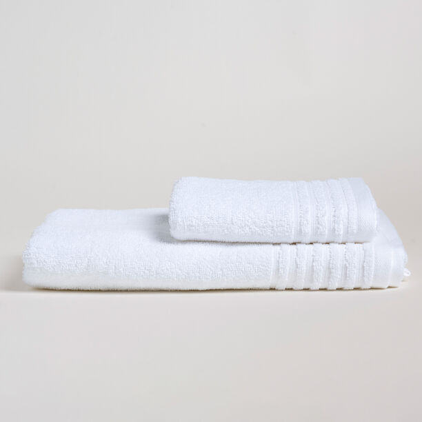 Cottage white cotton bathrobe S/M, 3 pcs set image number 1