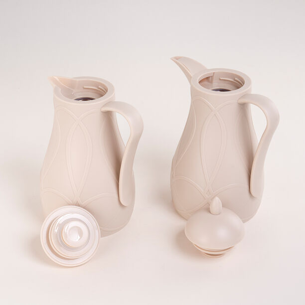 Dallaty beige plastic flask 1L 2 pcs image number 1