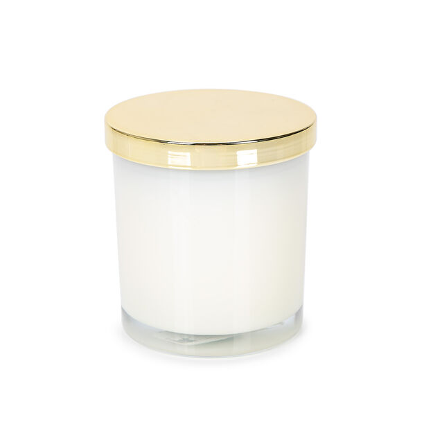 Glass Candle With Metal Lid Lavender image number 0
