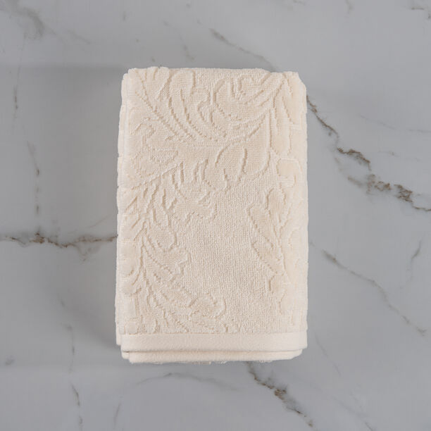 Boutique Blanche Ivory 100% Cotton Plush Velour Hand Towel 50*90 Cm image number 0