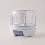 Alberto plastic multi grain dispenser with a rotating lid, white 7kg image number 0
