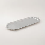 La Mesa Metal Serving Tray 45*18*2Cm, Silver image number 0