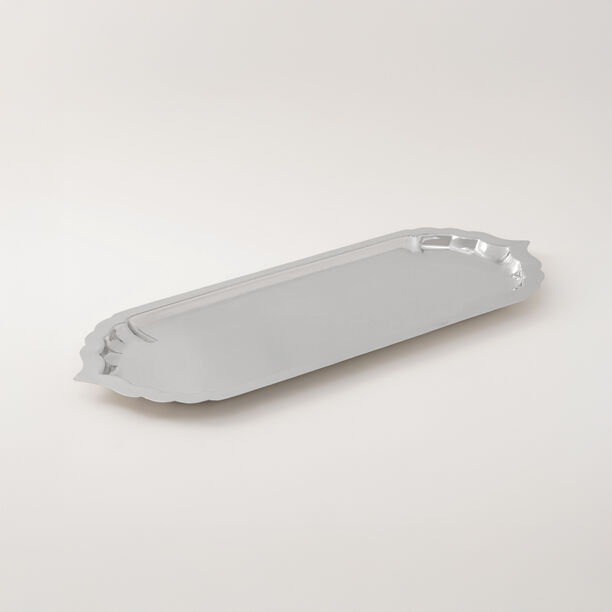 La Mesa Metal Serving Tray 45*18*2Cm, Silver image number 0