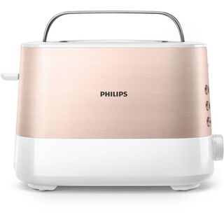 Philips metal & plastic black toaster, 7 levels, 2 slots, 1000W
