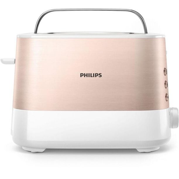 Philips Metal Toaster, Wider 2 Slot Toaster 33Cm, Reheat And Defrost Function, Half Metal Material 1000W 3Pin Plug image number 2