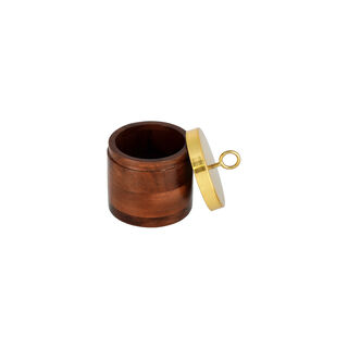 Sugar Bowl Wood And Metal