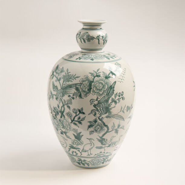 Vase White With Pattern 27X27X47Cm image number 1