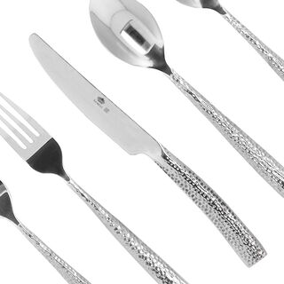 La Mesa silver stainless steel cutlery set 20 pc