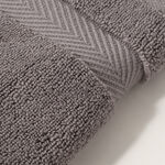 Boutique Blanche 100% microcotton face towel 650GSM, dark grey, 30*30cm image number 1